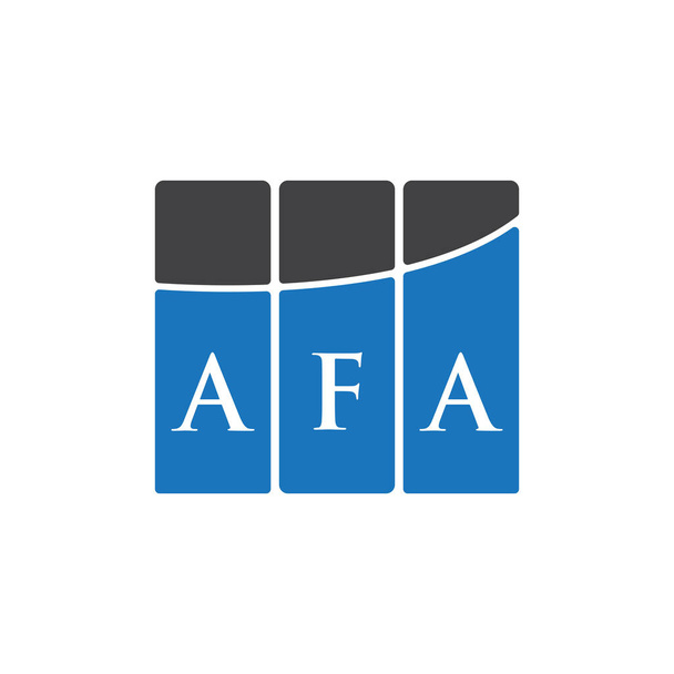 Дизайн буквы AFA на черном фоне..  - Вектор,изображение