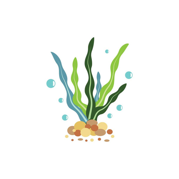 Seaweed logo template vector icon illustration design - Vektor, obrázek