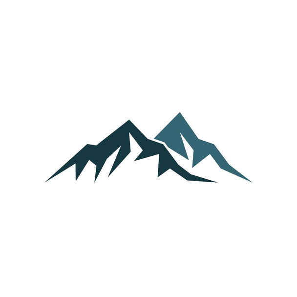 Σχεδιασμός εικονογράφησης εικονιδίου φορέα λογότυπου βουνού - Διάνυσμα, εικόνα