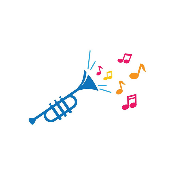 Musik Jazz Logo Ikone Vektor Illustration - Vektor, Bild