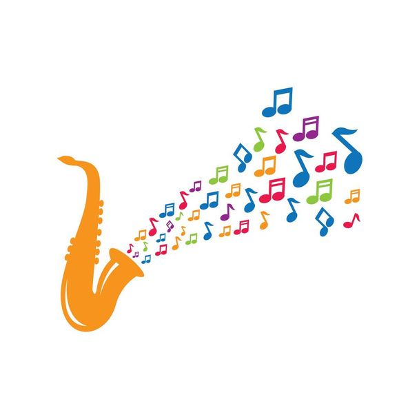 Muzyka jazz logo ikona wektor ilustracja - Wektor, obraz