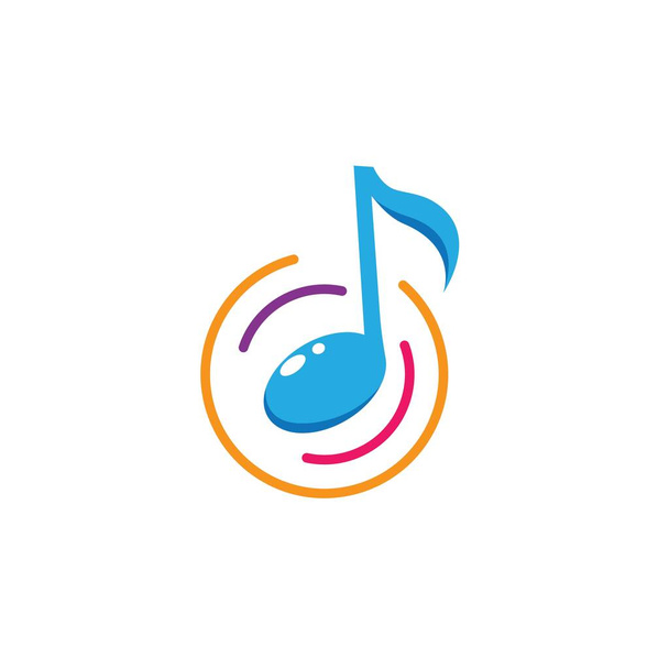 Obrázek tvůrčí vektorové ikony loga hudby - Vektor, obrázek