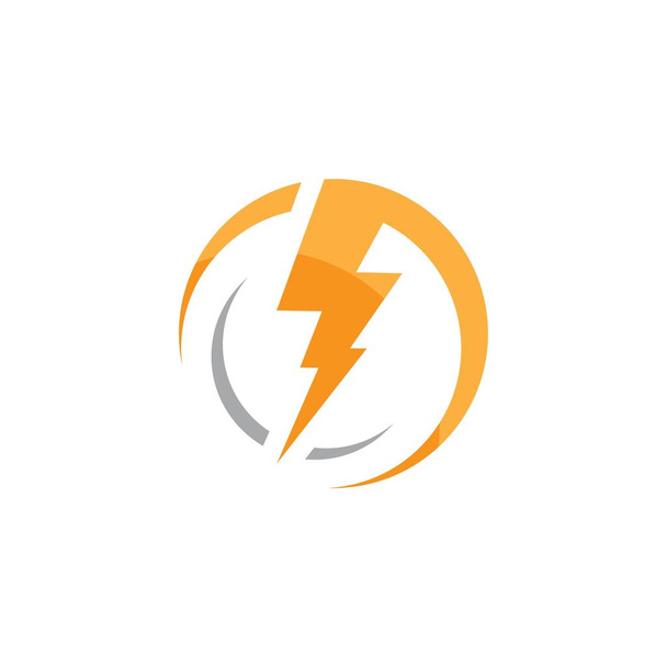 Villámcsapás ikon logó kreatív vektorillusztráció - Vektor, kép