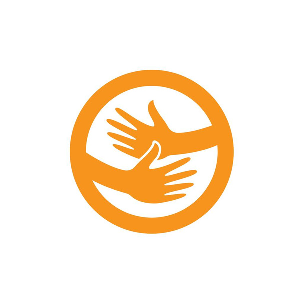 Hand logo template  vector icon design - Vector, Image