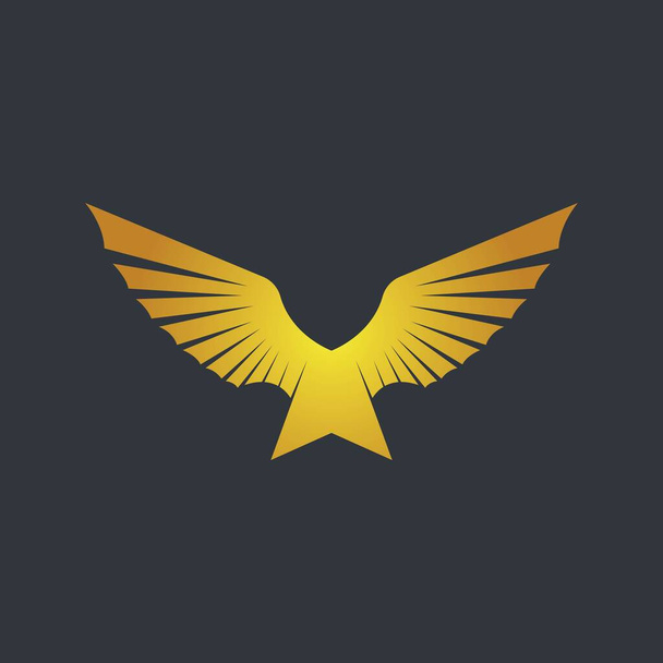 Návrh vektorové ikony loga křídla - Vektor, obrázek