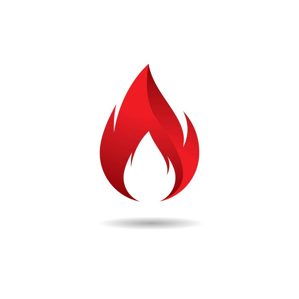 Illustration d'icône vectorielle logo feu - Vecteur, image