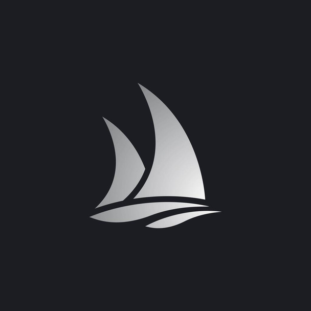 Дизайн логотипа круизного лайнера - Вектор,изображение