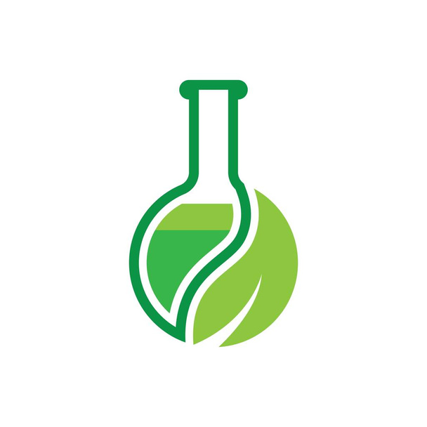 Medicina natural logo imágenes ilustración diseño - Vector, Imagen