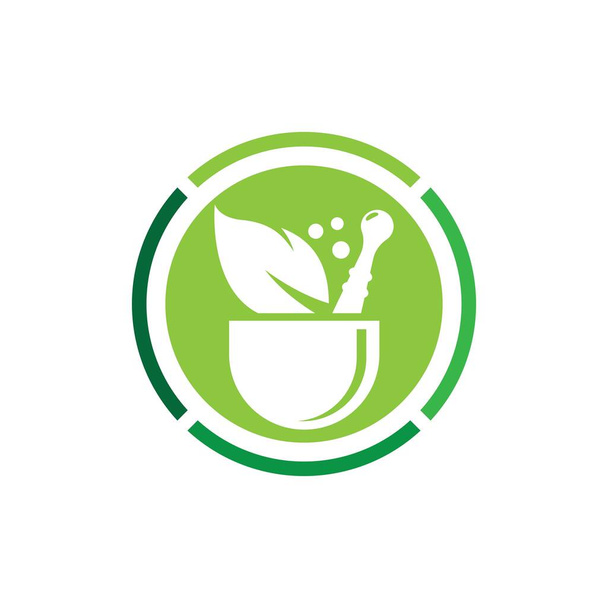Дизайн логотипа природной медицины - Вектор,изображение