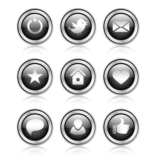 button with download sign - Vector, afbeelding