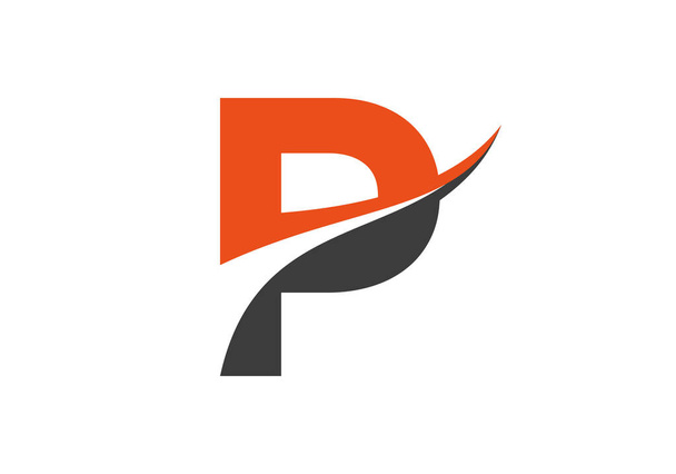 Design P Logo moderne pour l'identité d'entreprise et d'entreprise. Logo lettre P créatif - Vecteur, image