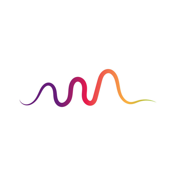 Шаблон векторного дизайну лінії логотипу звукових хвиль
 - Вектор, зображення