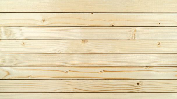 Wooden background light from boards, horizontal birch boards - Photo, Image