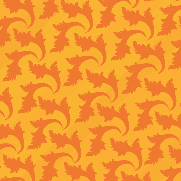 padrão de damasco laranja - Vetor, Imagem