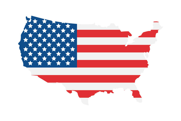 USA mappa del paese - Vettoriali, immagini