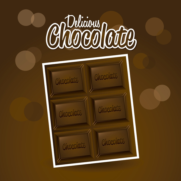 chocolade ontwerp - Vector, afbeelding