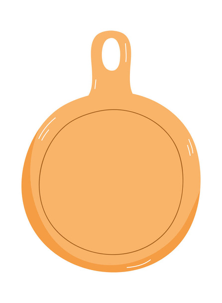 round chopping board - Vector, Image