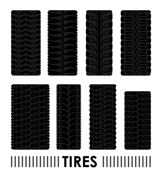 Tire design - Vector, Image