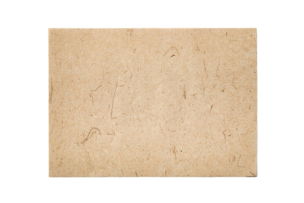 Blatt aus traditionellem Büttenpapier isoliert auf weißem Hintergrund - Foto, Bild
