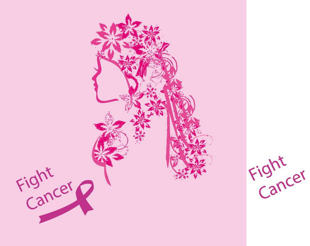 Παγκόσμια Ημέρα της Γυναίκας, διεθνής ημέρα ευαισθητοποίησης για τον καρκίνο του μαστού - Διάνυσμα, εικόνα