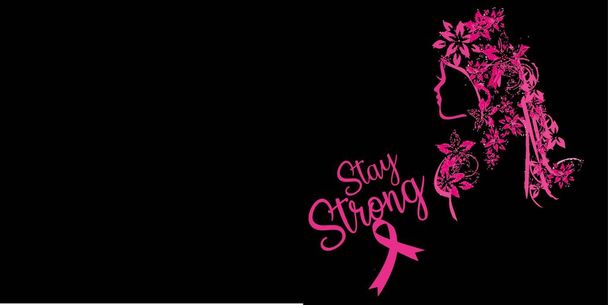 Journée internationale de la femme, Journée internationale de sensibilisation au cancer du sein - Vecteur, image