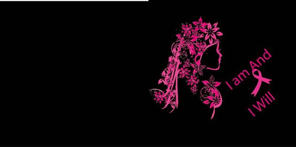 Международный женский день, Международный день борьбы с раком груди - Вектор,изображение