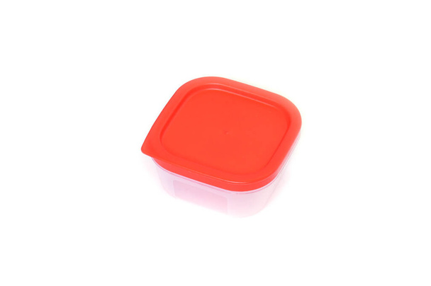 Square Plastic container in a white background - Photo, Image