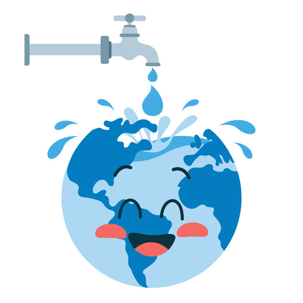 Concepto del Día Mundial del Agua - Vector, imagen