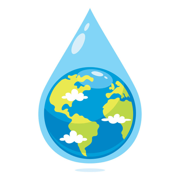 Concepto del Día Mundial del Agua - Vector, imagen