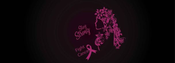 Міжнародний жіночий день, міжнародний день обізнаності про рак молочної залози
 - Вектор, зображення