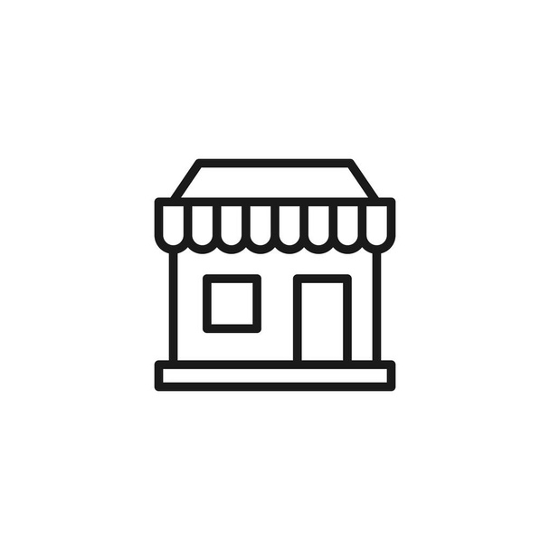 Icône du magasin Design vectoriel Illustration. Store Building icône design vectoriel pour le commerce électronique, boutique en ligne et le marché. Market Shop icône vecteur pour site web, mobile, logo, symbole, bouton, signe, app UI - Vecteur, image