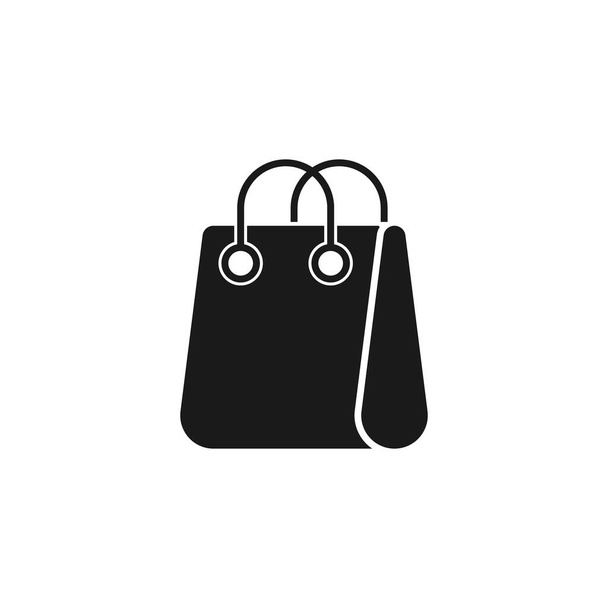 Ícone do saco de compras Ilustração vetorial. Design de ícone de vetor de saco de compras para e-commerce, loja online e mercado. Saco de compras vetor de ícone para site, celular, logotipo, símbolo, botão, sinal, aplicativo - Vetor, Imagem
