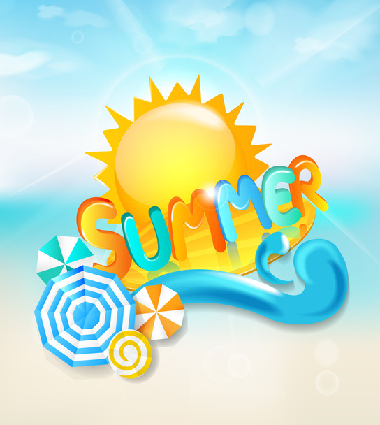 Summer background - Vector, Imagen