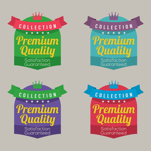Set di etichette colorate Illustrazione vettoriale
 - Vettoriali, immagini