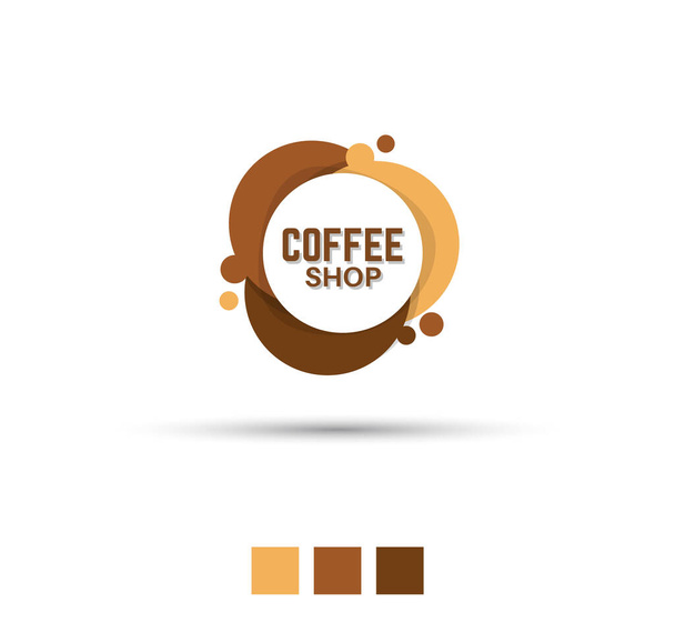 Дизайн векторного логотипа кафе - логотип кофейни - Вектор,изображение
