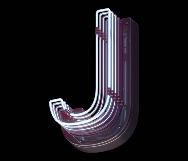літера J неоновий світлий шрифт
 - Фото, зображення