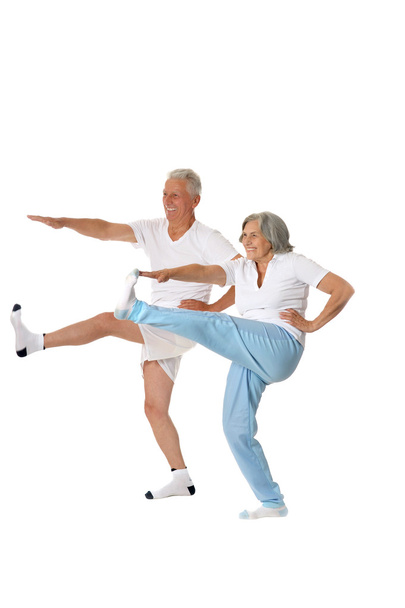 Senior couple exercising - Foto, Imagem