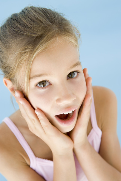 Young girl excited and surprised - Foto, Imagen