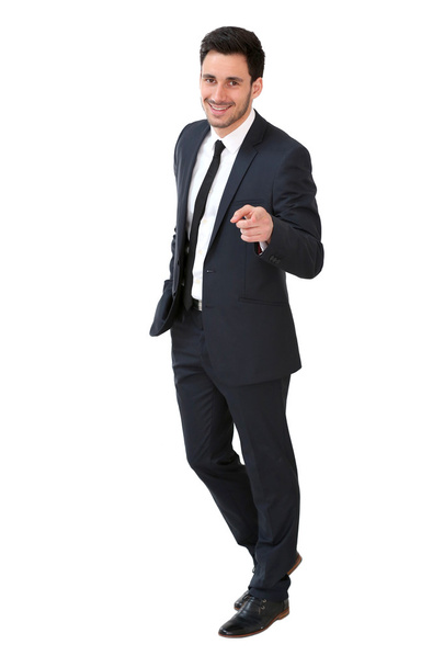 Businessman pointing by hand - Photo, Image