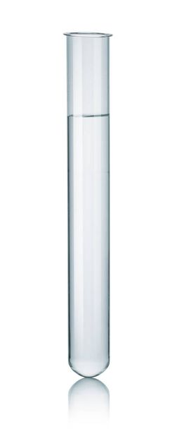 Test-tubes isolated on white. Laboratory glassware - Photo, Image