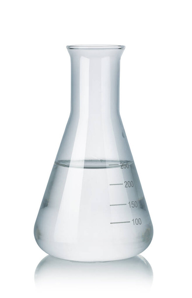 Test-tubes isolated on white. Laboratory glassware - Zdjęcie, obraz