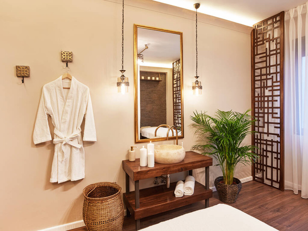 Spa room with massage bed - Photo, Image