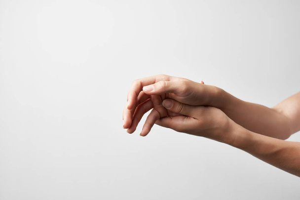 masaje de manos haciendo daño medicina anatomía - Foto, Imagen