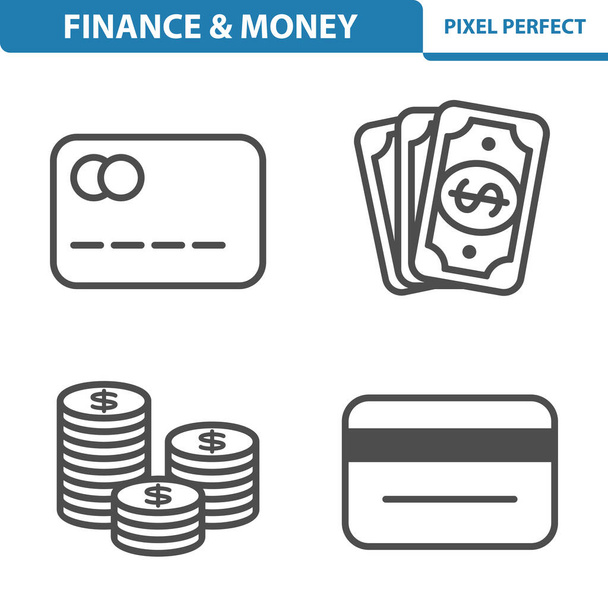 Финансы, деньги, покупка, оплата икон - Вектор,изображение