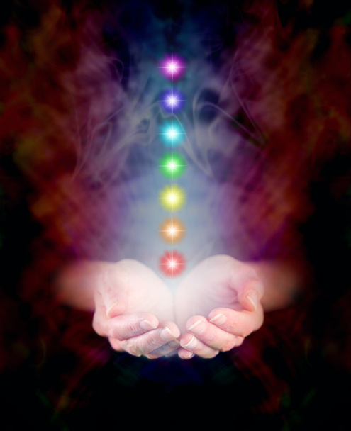 Sensing Chakra Healing Energy - Photo, Image
