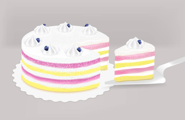 Cake Festive Background - Vector, Image