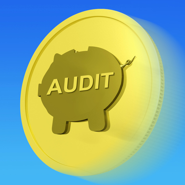 Audit Gold Coin Shows Auditing And Inspection Of Finances - Photo, Image