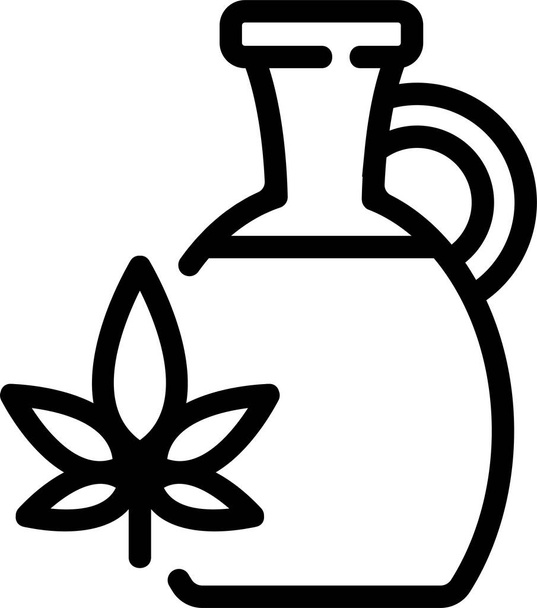 gâteau cannabis carafe icône - Vecteur, image