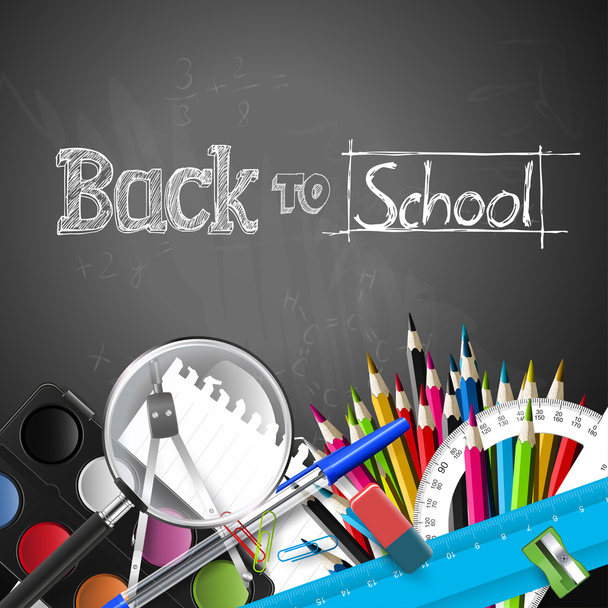 Back to school - Wektor, obraz