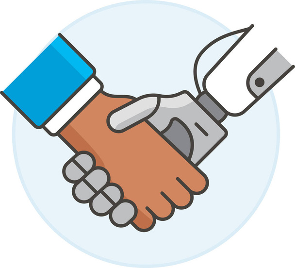 dohoda lidská společnice ikona - Vektor, obrázek